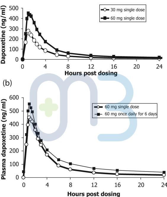 <em>Dược lực học Dapoxetine.</em>