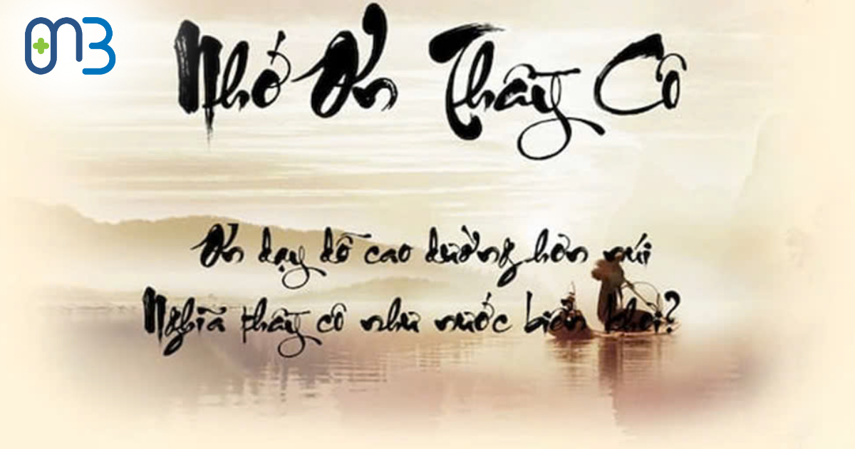 Nhớ ơn thầy cô - những người lái đò thầm lặng.