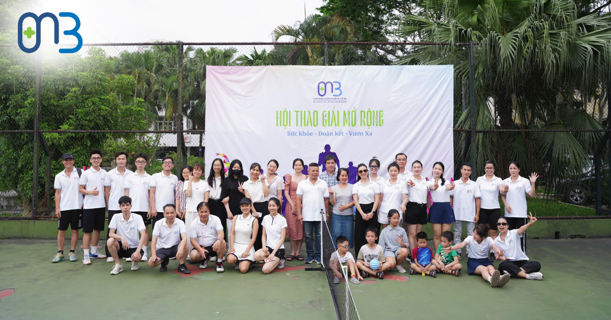 Tập thể CBNV MB tại Hội thao Mở rộng