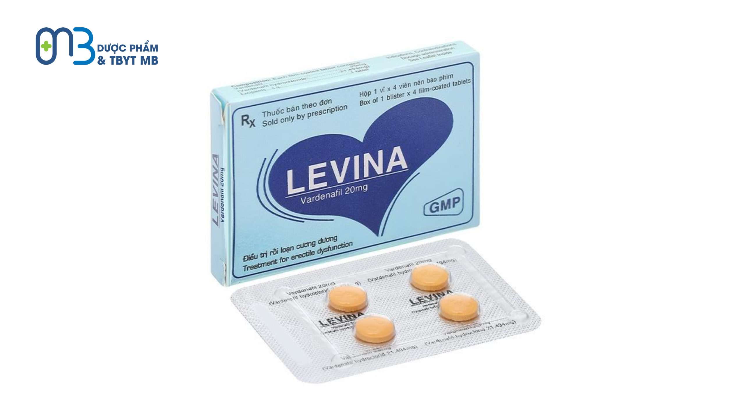 Thuốc Levivina 10mg - Điều trị rối loạn cương dương cho nam giới Thuốc Levivina 10mg - Điều trị rối loạn cương dương cho nam giới